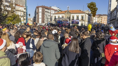 Vista xeral da celebración de fin de ano anticipado en Vilagarcía de Arousa (EFE/ Salvador Sas)