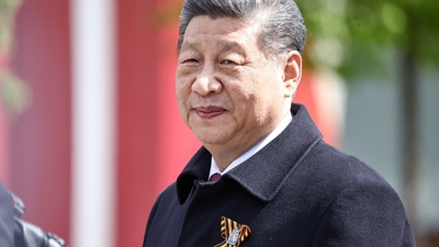 Na imaxe o presidente chinés Xi Jinping en Moscova o 9 de Maio de 2025 ( EuropaPress/Mikhail Tereshchenko)