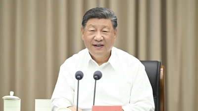 Na imaxe o presidente chinés Xi Jinping dando un discurso na provincia de Hainan en China ( EuropaPress/ Xie Huanchi)