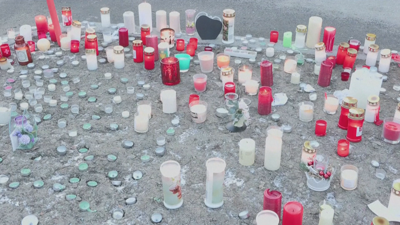 Candeas en homenaxe aos mozos falecidos no incendio do bar A Constelación