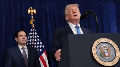 Trump na conferencia de prensa este sábado. REUTERS/Jonathan Ernst