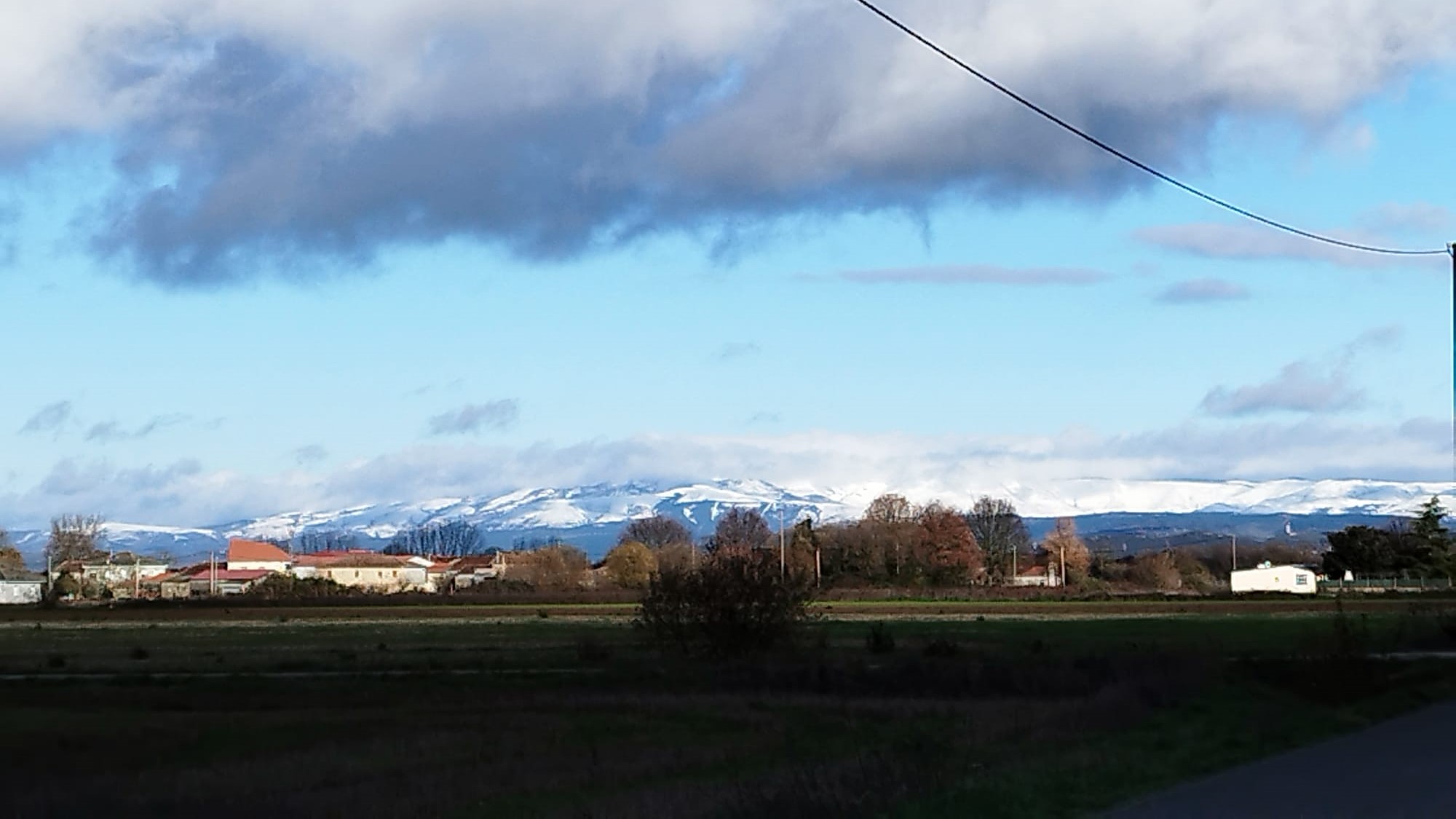 Neve na Serra de San Mamede á finais de decembro de 2025. Foto: Celsa Martínez