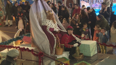 Carroza de Gaspar á súa chegada á cúpula monterrosina