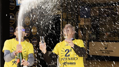 Celebración no Porriño (EFE/Salvador Sas)