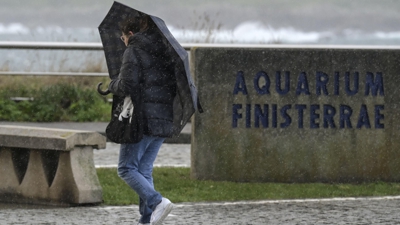 Foto:  EFE/ Moncho Fuentes /Cámara web da CSAG situada no Parador de Muxía, con vistas da praia de Lourido, da localidade de Muxía