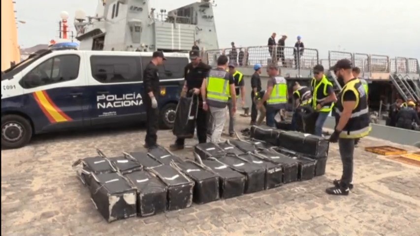 Imaxe de arquivo dunha operación anterior contra o narcotráfico nas Canarias