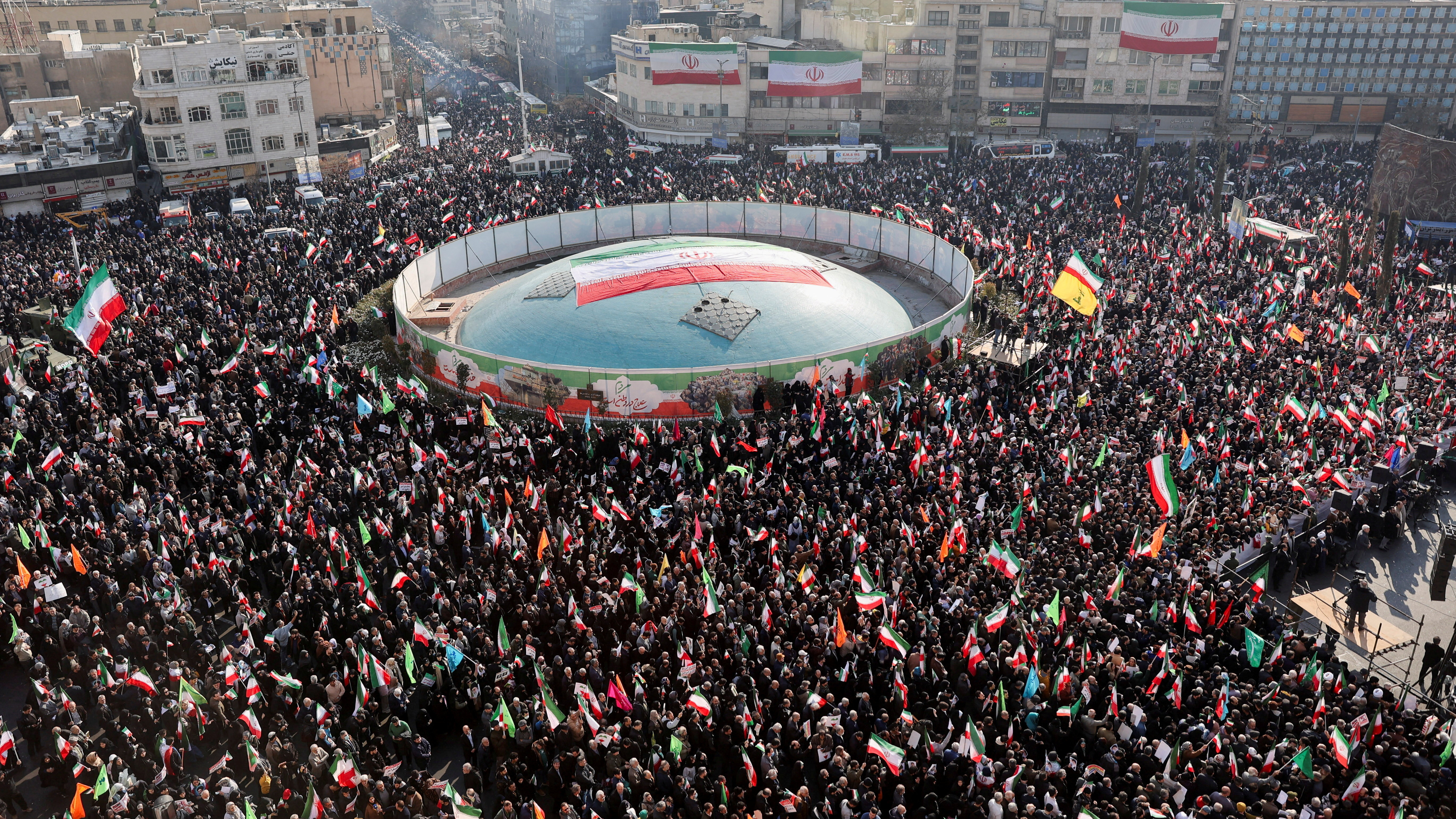 Manifestación progobernamental en Teheran. Stringer/WANA/ Reuters