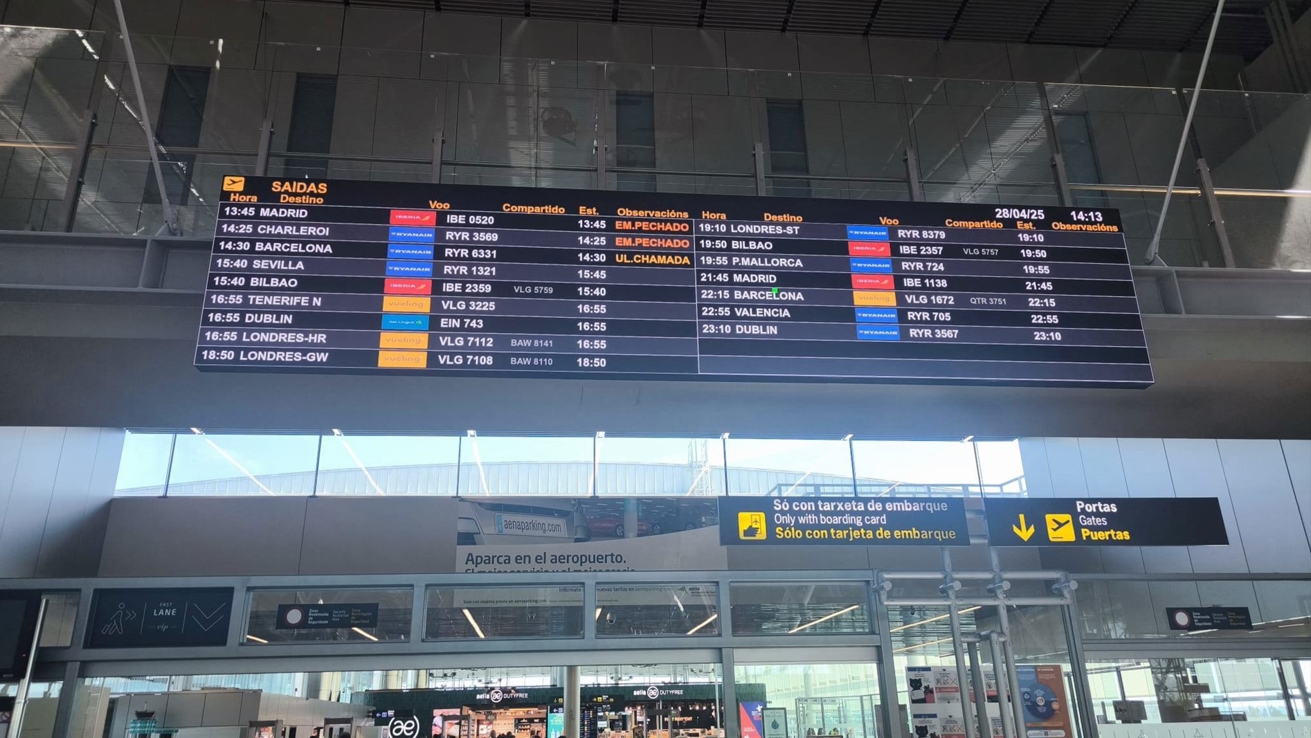 Imaxe de arquivo do aeroporto de Lavacolla de Santiago de Compostela (EUROPAPRESS)