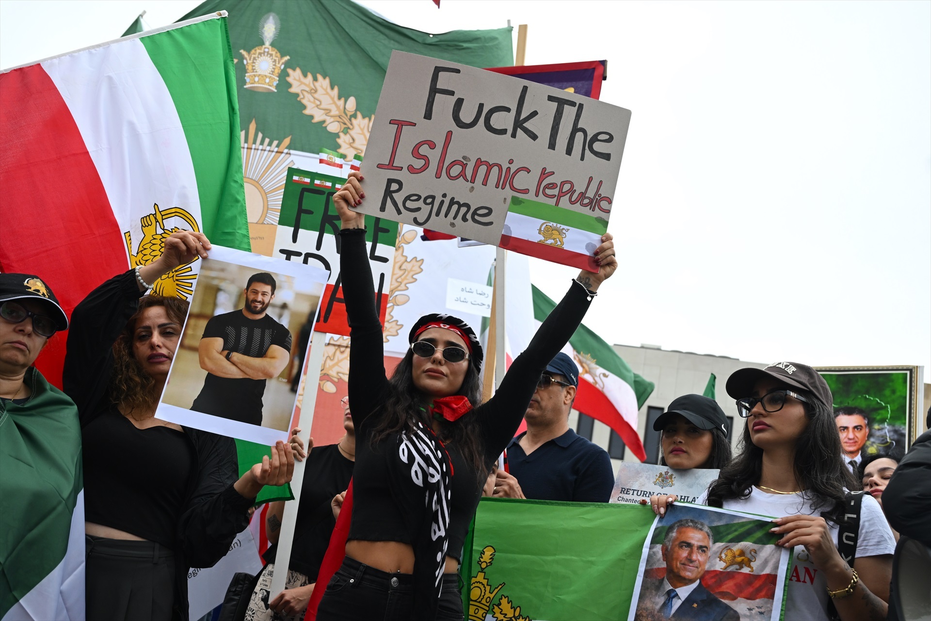 Imaxe das protestas en Irán (EuropaPress/Lukas Coch)