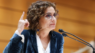 A vicepresidenta Montero, este xoves no Senado (Marta Fernández - Europa Press)