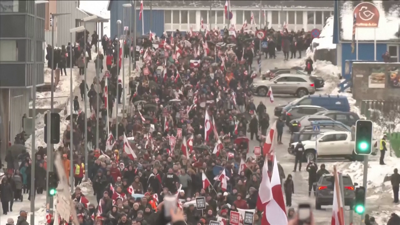 Protestas en Dinamarca (Ritzau Scanpix/Emil Helms/via REUTERS)