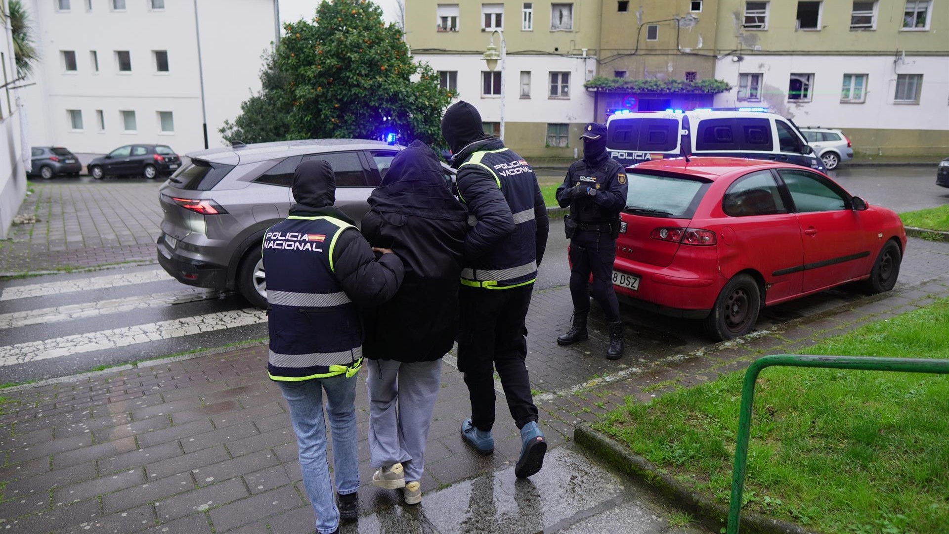 A detención da muller produciuse no barrio ferrolán de Recimil (Policía Nacional)