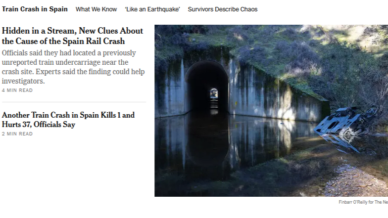 Noticia publicada no New York Times