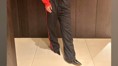 Rosalía foi unha das que máis popularizou os pantalóns de chándal con zapatos de tacón