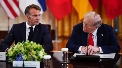 Macron e Trump na Casa Branca o ano pasado ( Aaron Schwartz / Europa Press)