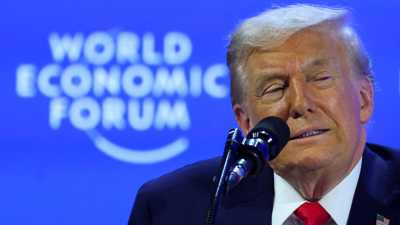 Donald Trump, este mércores no Foro Davos (REUTERS/Denis Balibouse)