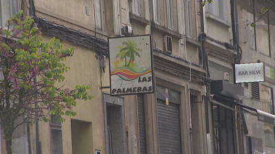 Exterior do local no que se produciu a agresión en Lugo