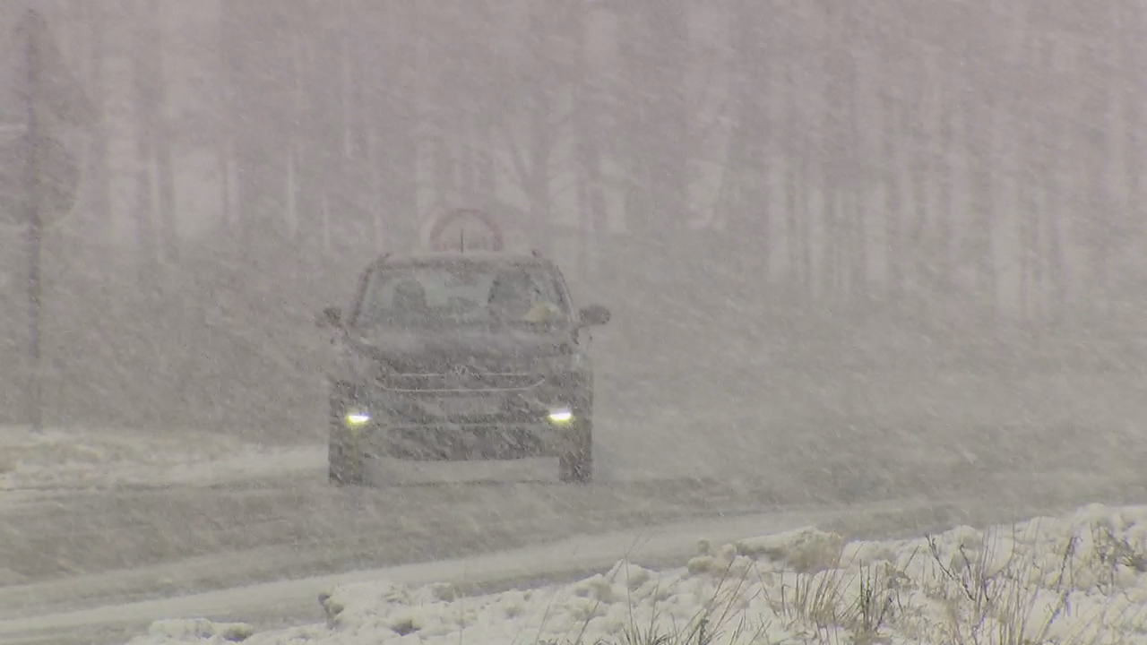 Imaxe de arquivo da última nevarada no Alto da Gañidoira (Muras)