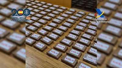 Cocaína intervida en Vigo (Ministerio do Interior)