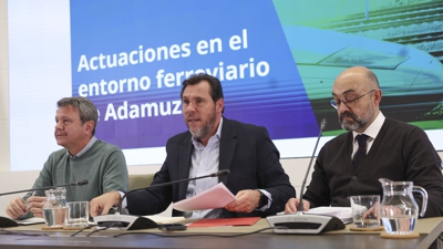 O ministro de Transportes co presidente do Adif. EFE/ Kiko Huesca