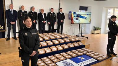 Cocaína intervida en Vigo pola Policía Nacional, en colaboración ca Axencia Tributaria