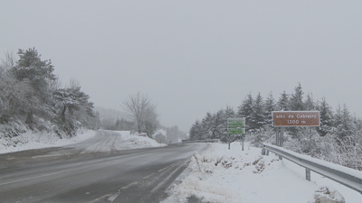 Alto do Cebreiro, este martes pola mañá