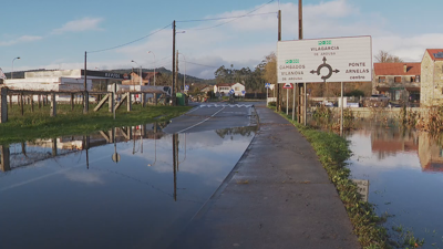 Enchentes en Ribadumia (TVG) / En directo cámara web da CSAG no Cebreiro