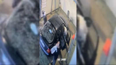 Imaxes das cámaras de seguridade das estacións de servizo onde se efectuaban os roubos, na Coruña