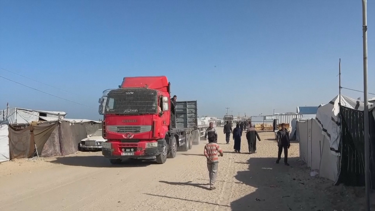 Franxa de Gaza este domingo. Imaxe: Reuters