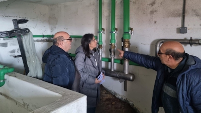 Visita a las instalaciones de suministro de agua del IES de Beade.