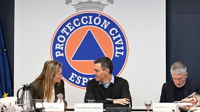 Sánchez preside a Unidade de Valoración de Riscos. EFE/Pool Moncloa/Borja Puig de la Bellacasa