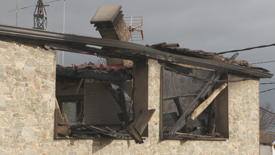 Estado no que quedou a vivenda