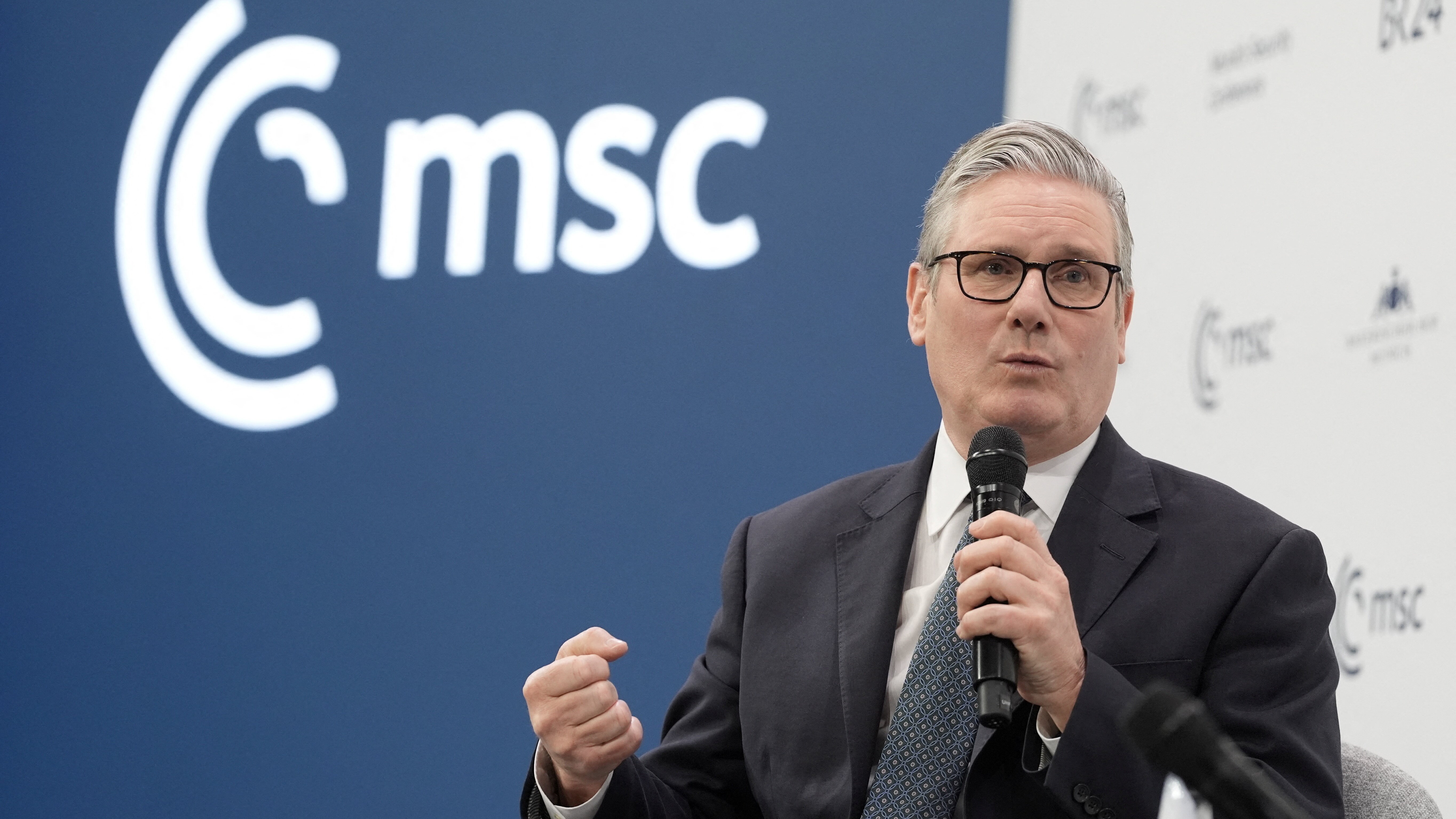 Keir Starmer en Múnich. Stefan Rousseau/Pool vía REUTERS