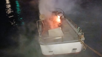 Imaxe cedida polos Bombeiros da Costa da Morte