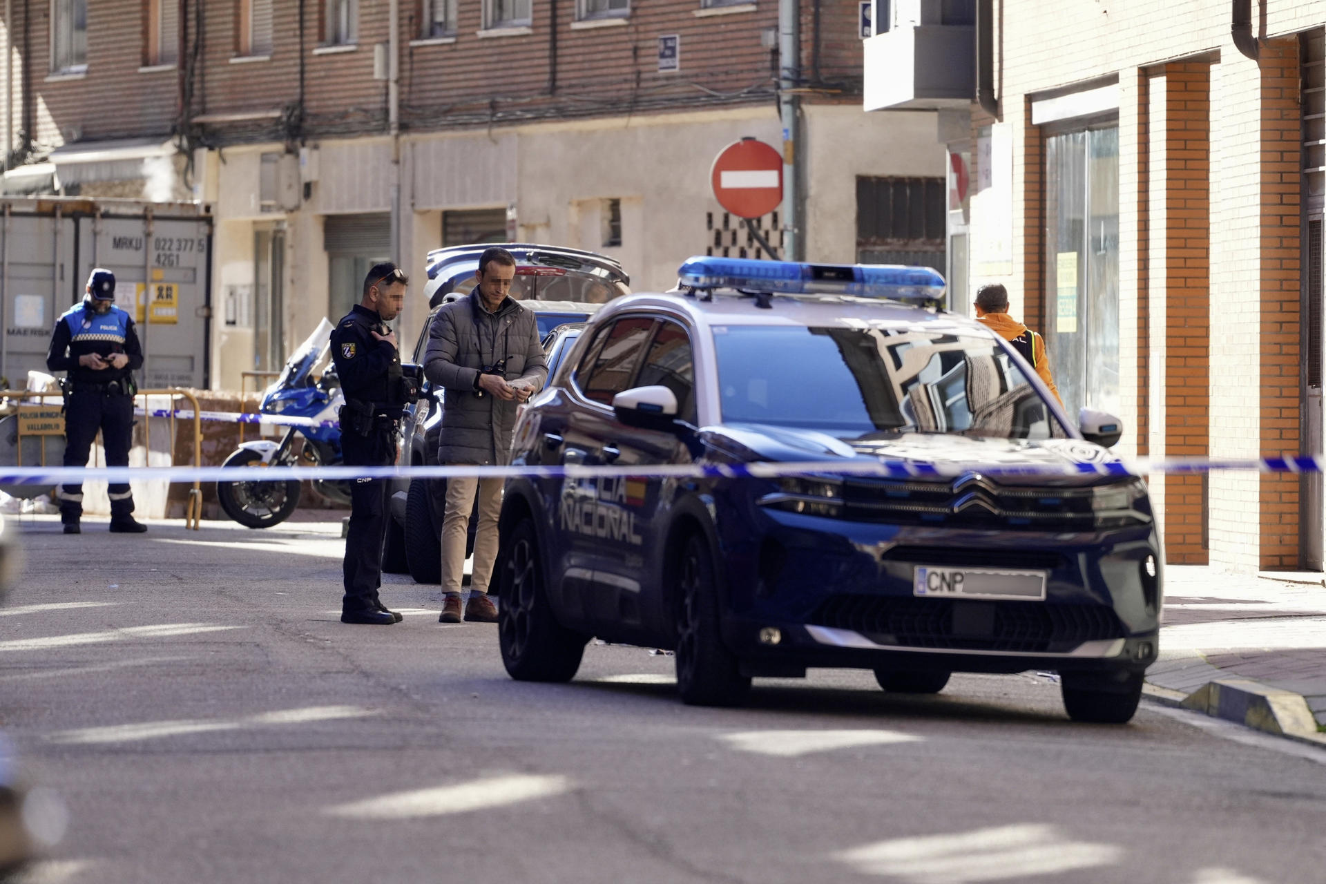 Rúa de Valladolid onde ocorreron os feitos. EFE/ R. García