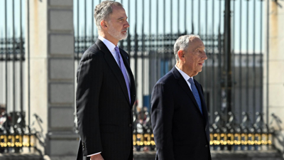 O rei Filipe VI e o presidente de Portugal, Marcelo Rebelo de Sousa. José Oliva. Europa Press