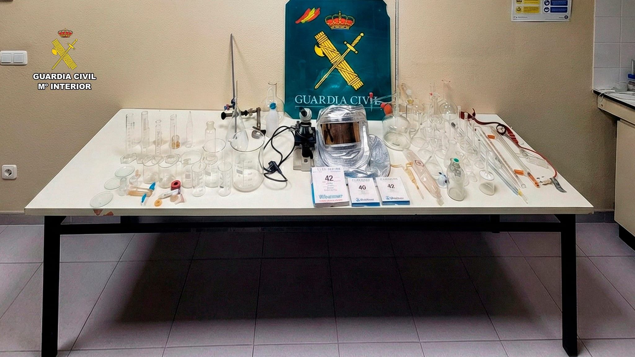 O material subtraído. IMAXE: Garda Civil