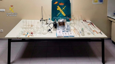 O material subtraído. IMAXE: Garda Civil