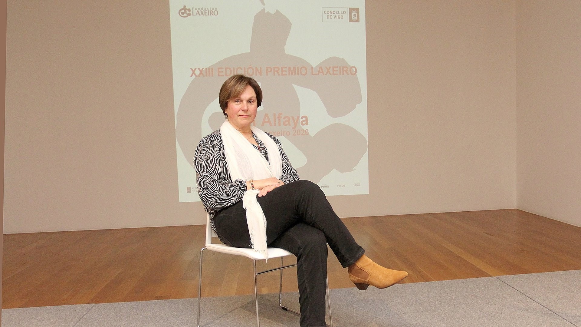 A escritora viguesa An Alfaya, Premio Laxeiro 2026 (Fundación Laxeiro)