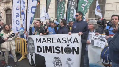 Concentración este luns do sindicato policial Jupol. EFE