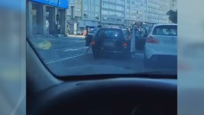 Sucedeu ao mediodía no paseo marítimo da Coruña