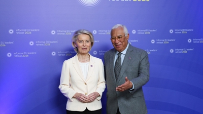 Imaxe de arquivo de Antonio Costa e Ursula von der Leyen. (Europa Press. Alexandros Michailidis).