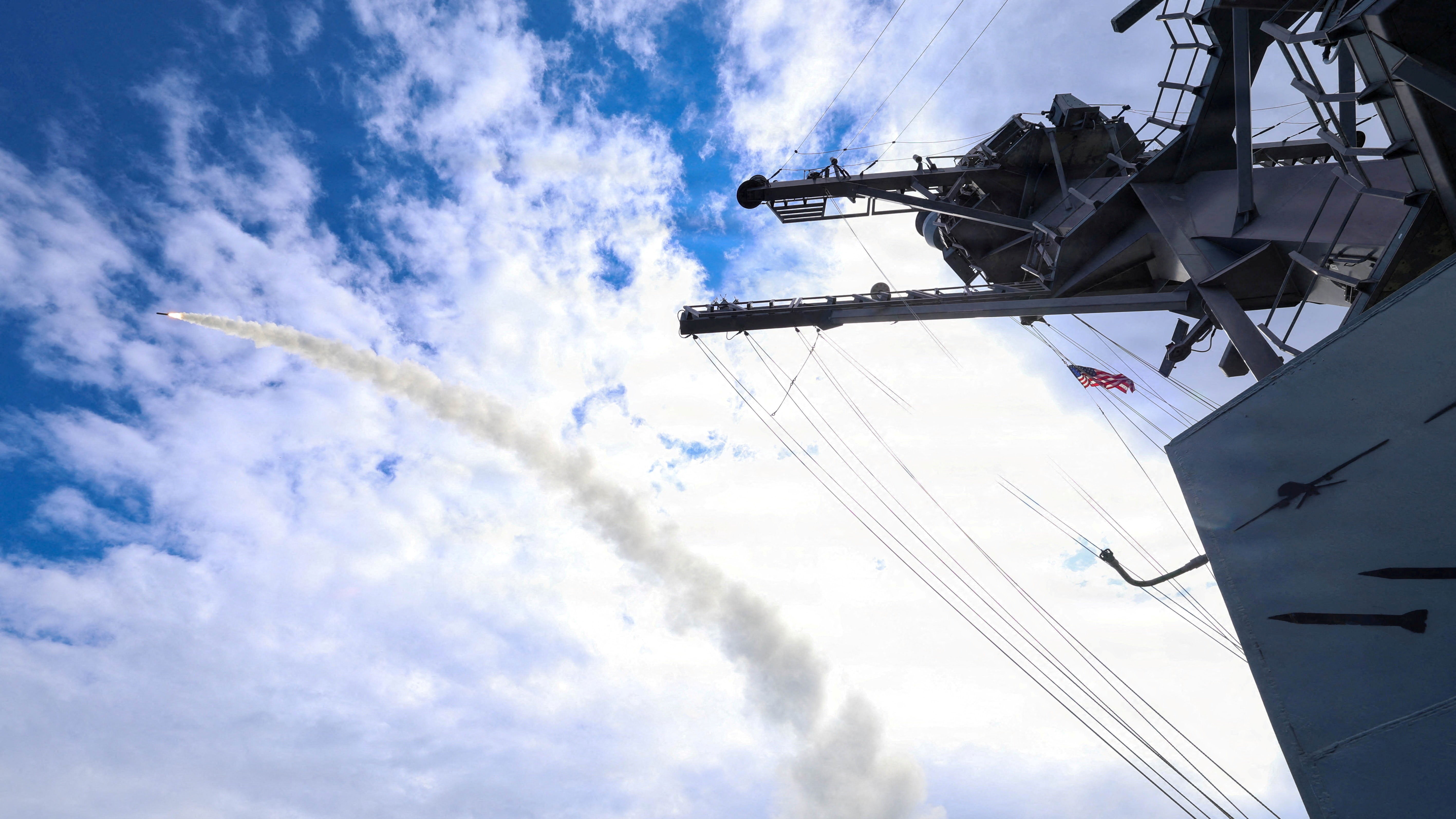 O destrutor de mísilesThomas Hudner. Armada dos EUA vía REUTERS