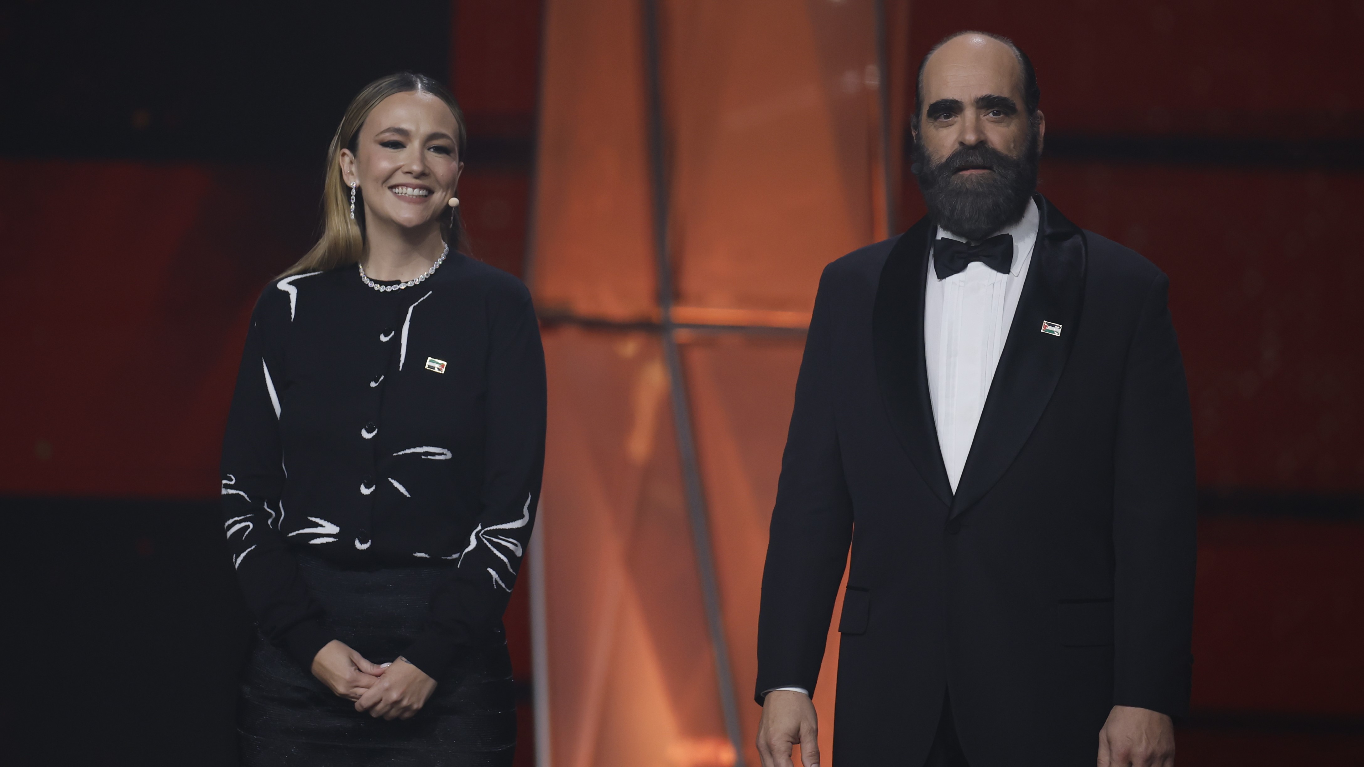 Bandini e Tosar nun momento da gala. EFE/Alberto Estévez