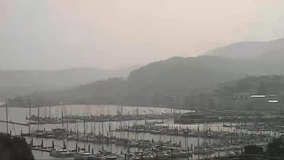 Imaxe da cámara web da CSAG en Baiona /Directo: cámara web da CSAG con movemento de 180º situada na azotea do hotel Bahía de Vigo