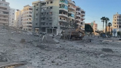 Imaxe: Beirut, este venres (Reuters) / Directo: imaxes dos suburbios do sur de Beirut vistos desde Baabda