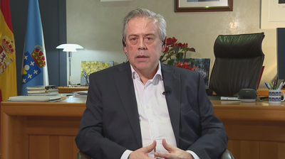 O conselleiro de Sanidade, Antonio Gómez Caamaño, este venres nunha entrevista no 'Bos días' da TVG