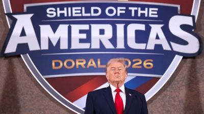 Trump no cume de Miami. REUTERS/Kevin Lamarque