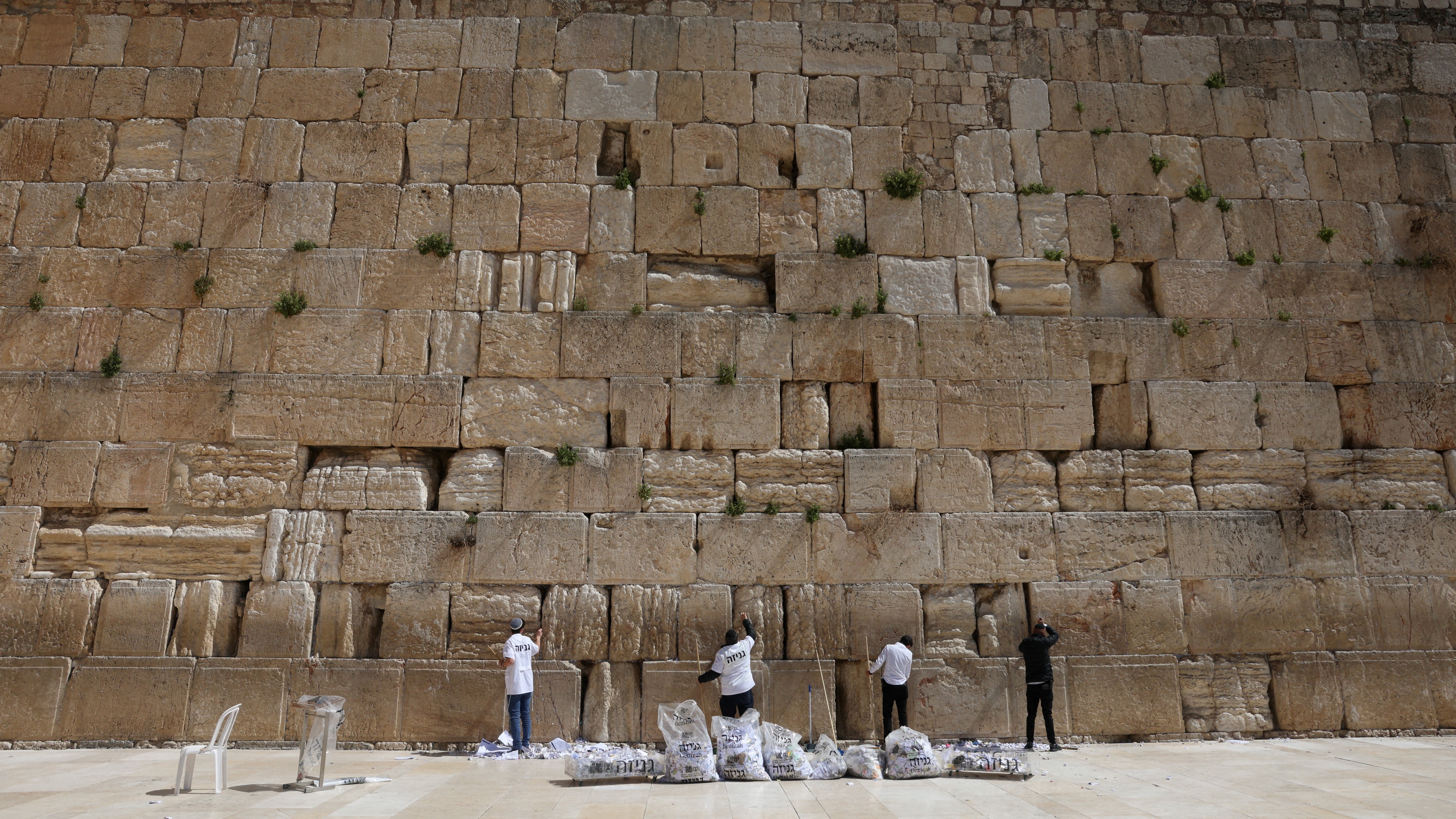 O muro das lamentacións sen xente polo conflito. REUTERS/Ronen Zvulun