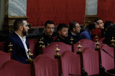 O empresario Víctor de Aldama e o exministro José Luis Ábalos durante no Tribunal Supremo. Europa Press (Arquivo)